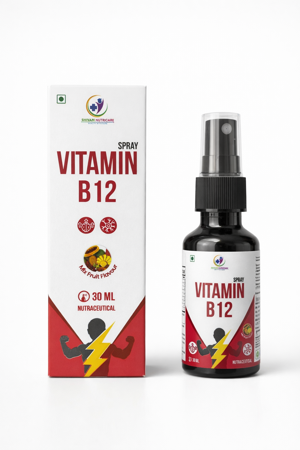 Vitamin B12 Oral Spray 30ml – Energy Booster, Immunity Support, Fast Absorption