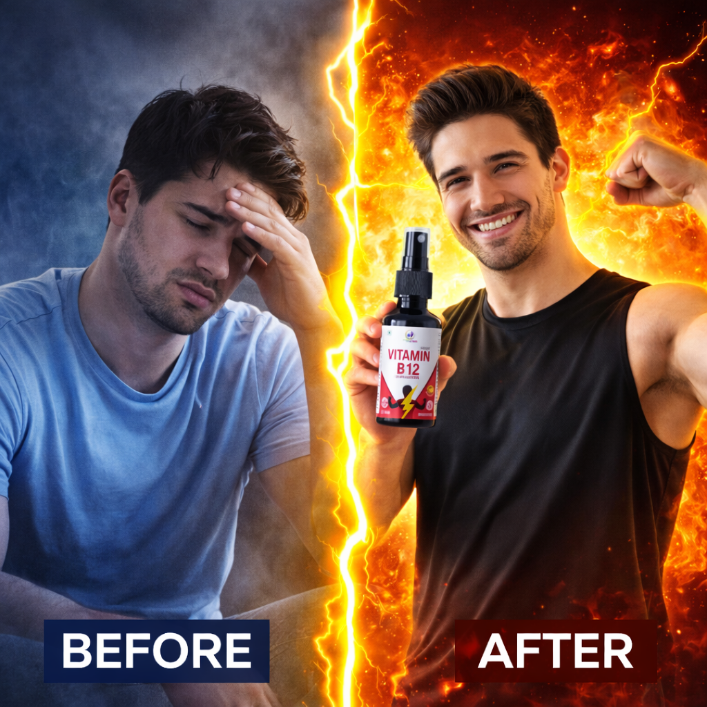 Vitamin B12 Oral Spray 30ml – Energy Booster, Immunity Support, Fast Absorption